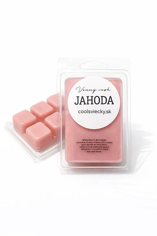 Sójový vonný vosk  (Ružová - jahoda)