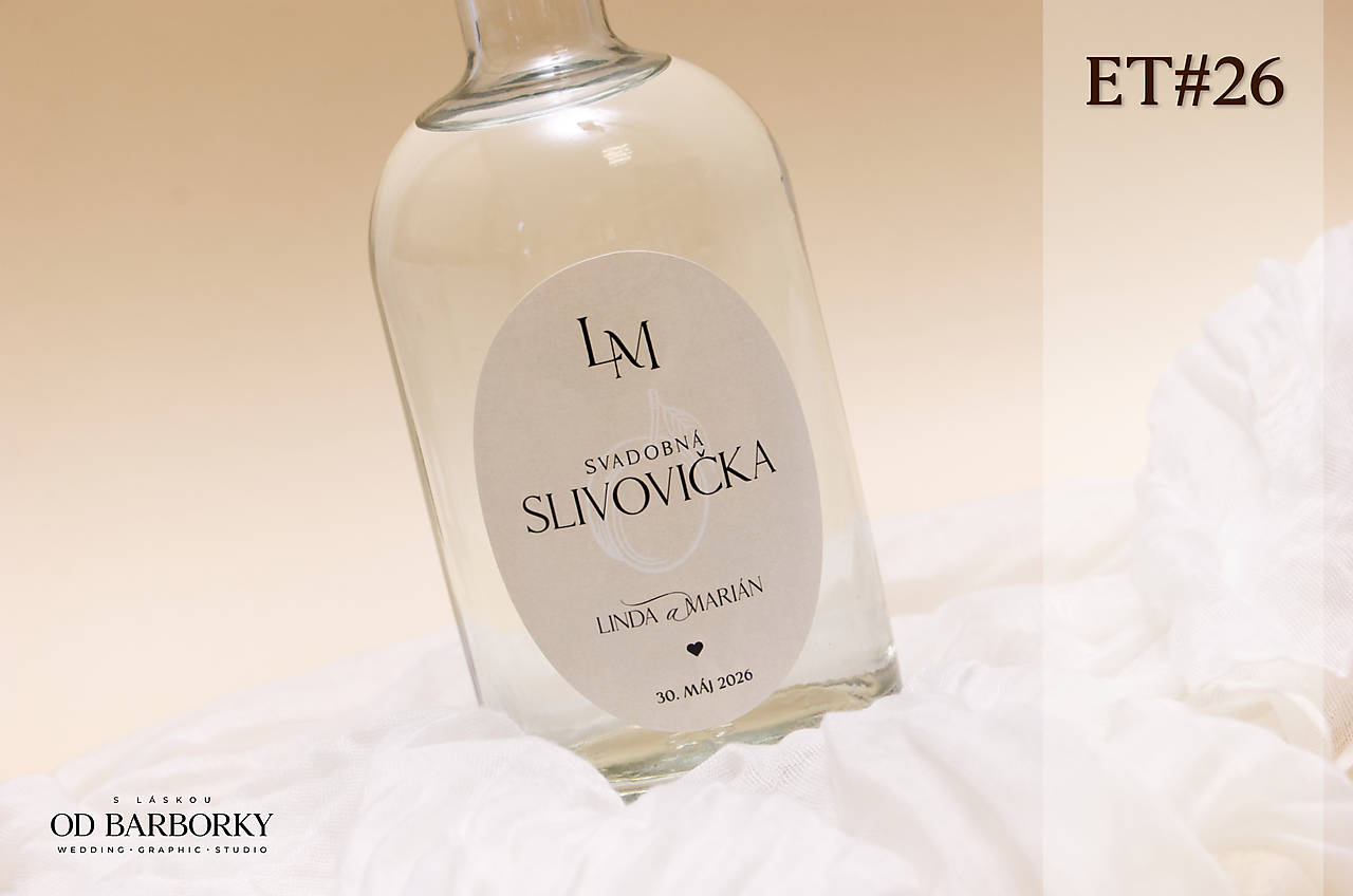 Lepiaca etiketa na alkohol ET#26