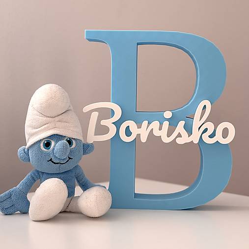 Písmeno s menom - stojaca dekorácia