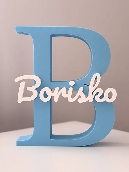 Písmeno s menom - stojaca dekorácia