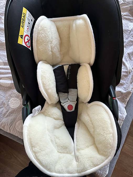 Detský textil - VLNIENKA vložka do vajíčka Cybex Cloud Z2 100% Merino top Super wash Natural na mieru - 18255341_