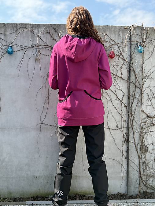 Výcviková mikina fuchsia