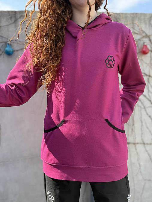 Výcviková mikina fuchsia