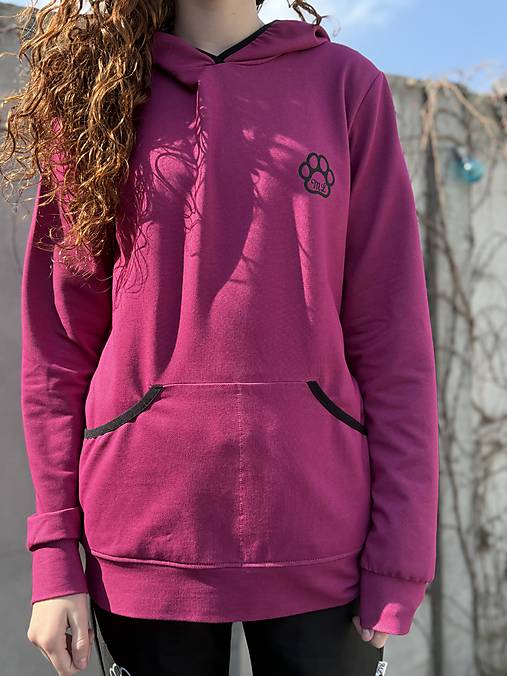 Výcviková mikina fuchsia
