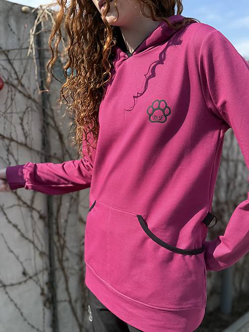 Výcviková mikina fuchsia