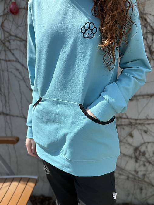 Výcviková mikina aqua