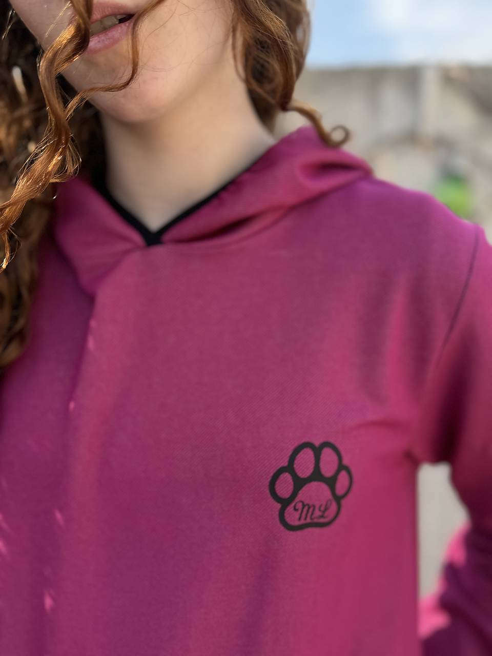 Výcviková mikina fuchsia