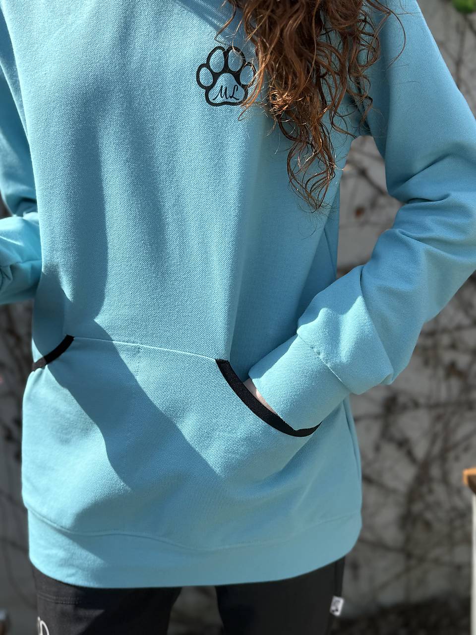 Výcviková mikina aqua