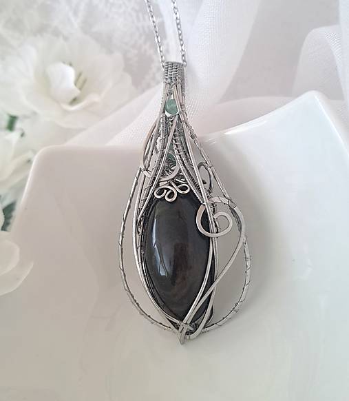 Náhrdelník Zlatý obsidián