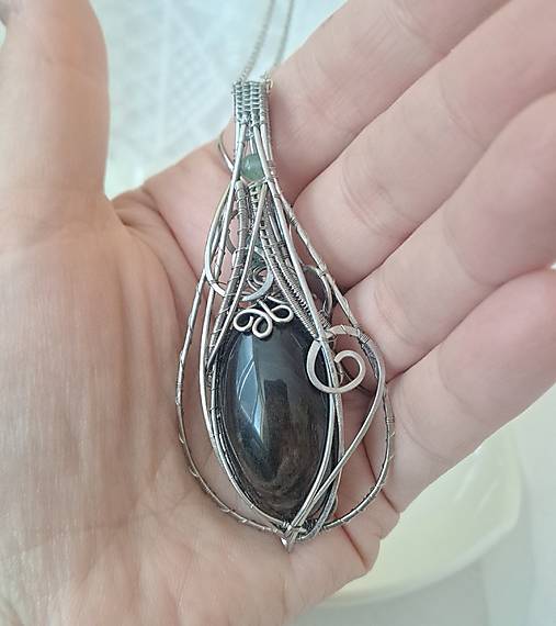 Náhrdelník Zlatý obsidián