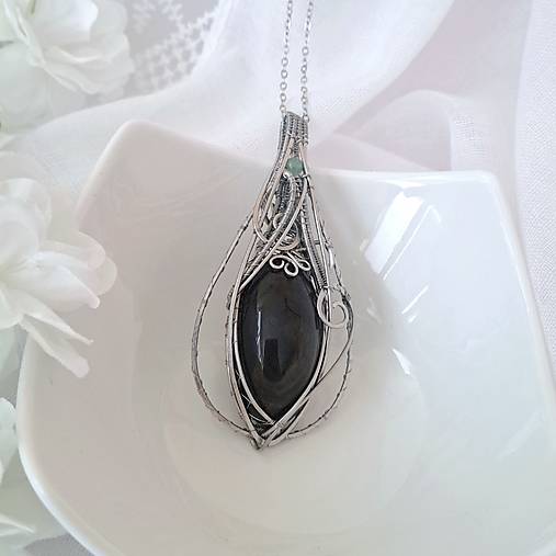 Náhrdelník Zlatý obsidián