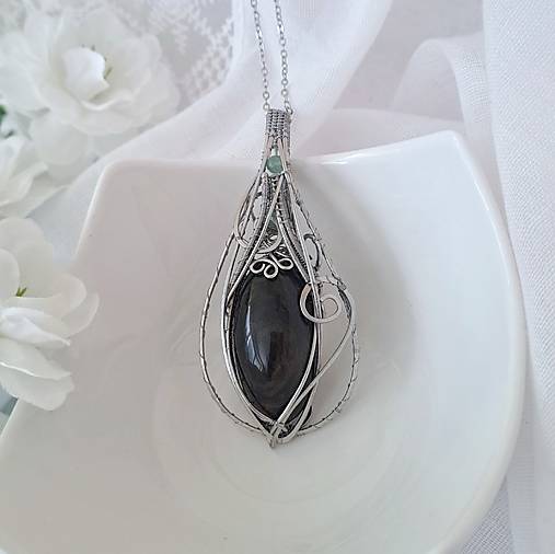 Náhrdelník Zlatý obsidián