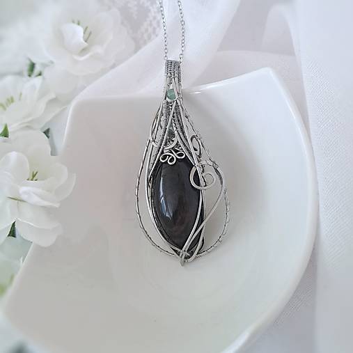 Náhrdelník Zlatý obsidián