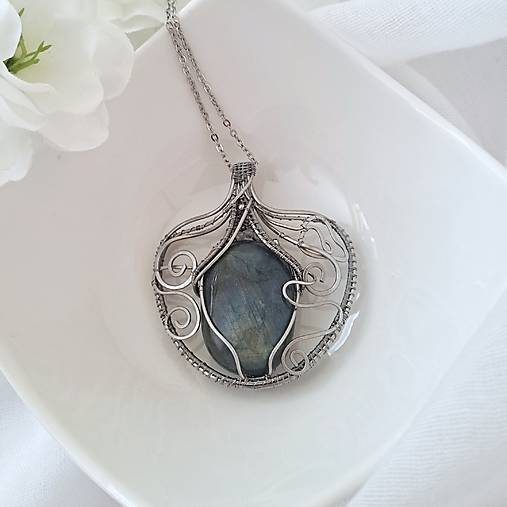 Náhrdelník Vintage labradorit