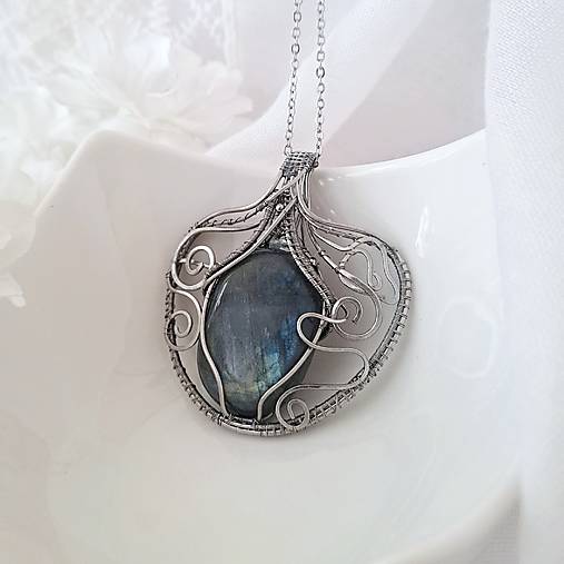 Náhrdelník Vintage labradorit