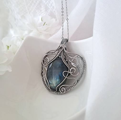 Náhrdelník Vintage labradorit