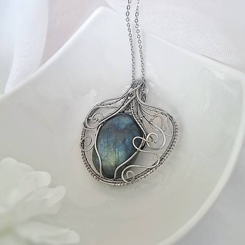 Náhrdelník Vintage labradorit