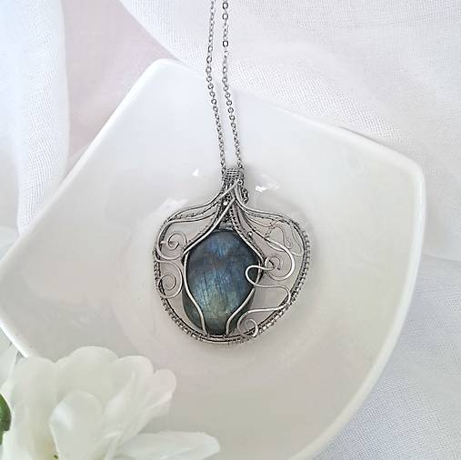 Náhrdelník Vintage labradorit