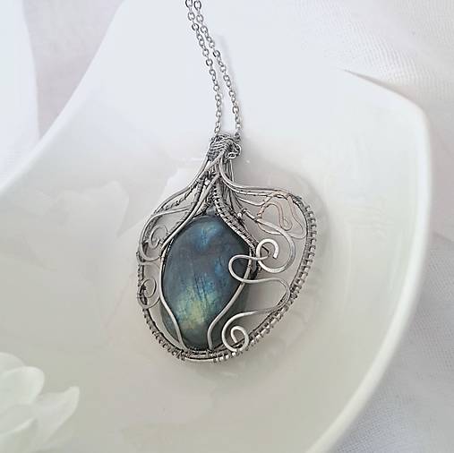 Náhrdelník Vintage labradorit