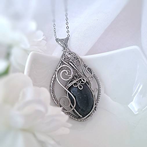 Náhrdelník Machový achát