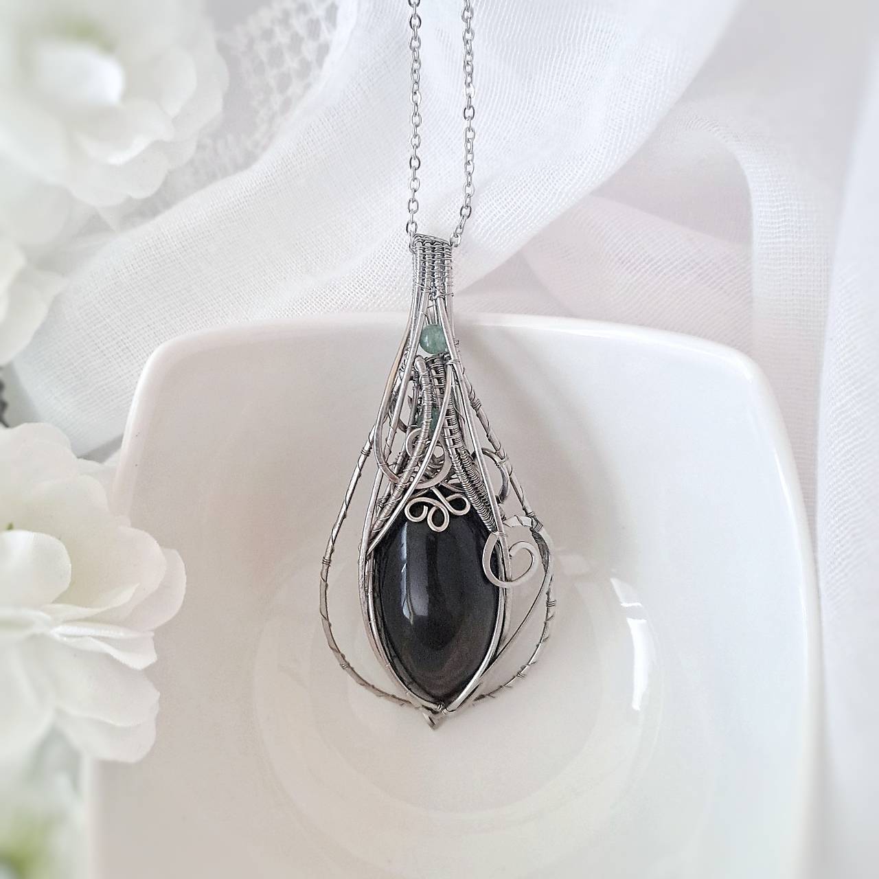 Náhrdelník Zlatý obsidián