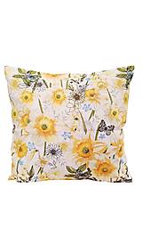 Úžitkový textil - Obliečka na vankúš Narcis, 40x40cm - 18254798_