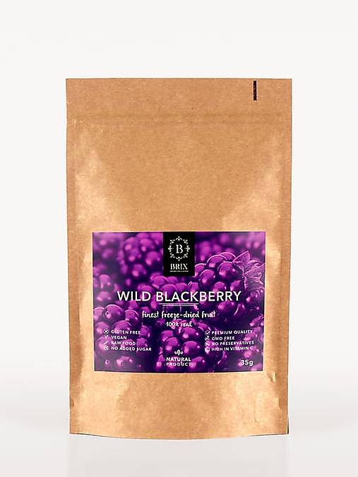 Mrazom sušená lesná černica