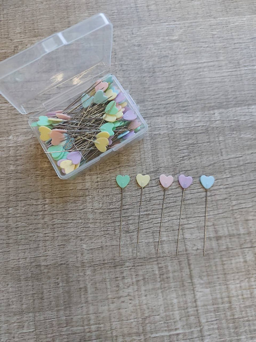 Sada špendlíkov - srdce (100ks)