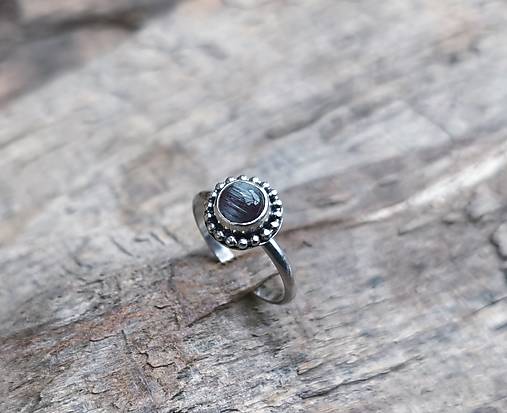 Strieborný Prsteň s Melónovým Turmalínom