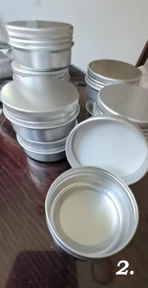 Obalový materiál - Hliníková dóza s viečkom guľatá s vyššími okrajmi, 50ml - 18256032_