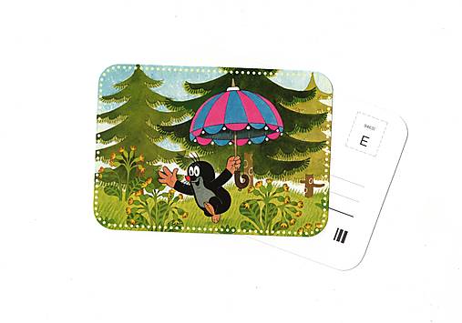 Papier - Pohľadnica "Dáždnik" - 18256786_