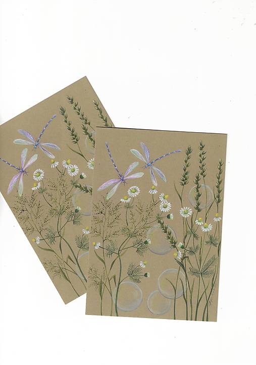 Papier - Pohľadnica "Na lúke" - 18256972_