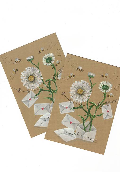 Papier - Pohľadnica "Láskavé správy" - 18256978_