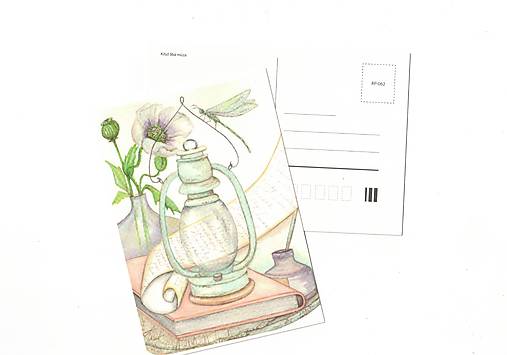 Papier - Pohľadnica " Keď Ťa múza bozkáva" - 18256988_