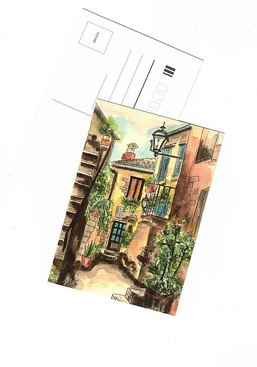 Papier - Pohľadnica " Zeleň " - 18257151_