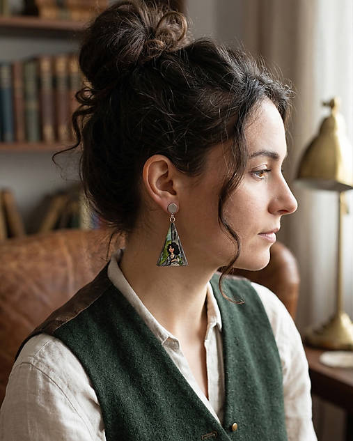 Náušnice - Náušnice Knižné Príbehy (Claire Fraser | Diana Gabaldon) - 18256995_