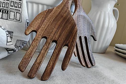 Drevená šalátová súprava RUKY