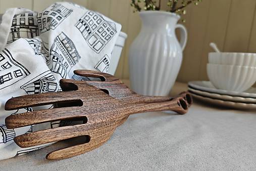 Drevená šalátová súprava RUKY