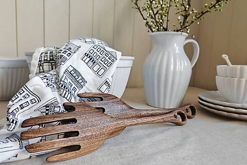 Drevená šalátová súprava RUKY