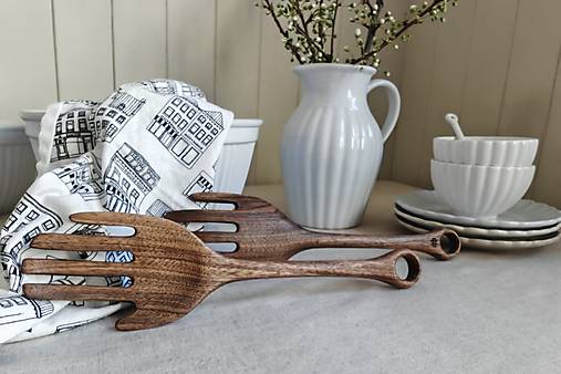 Drevená šalátová súprava RUKY