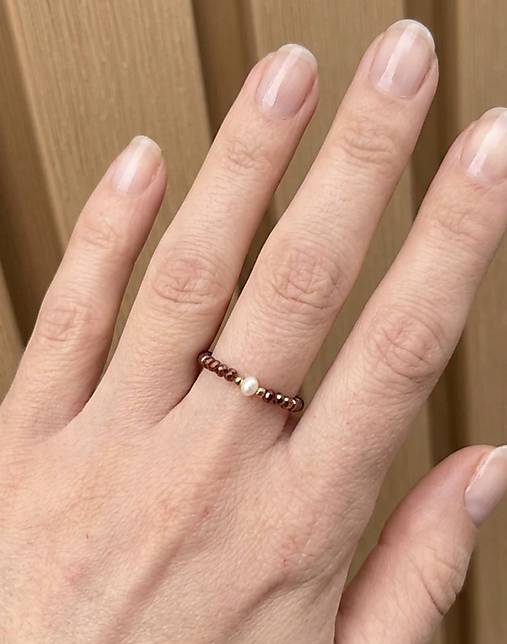 Prsteň zirkón red flash