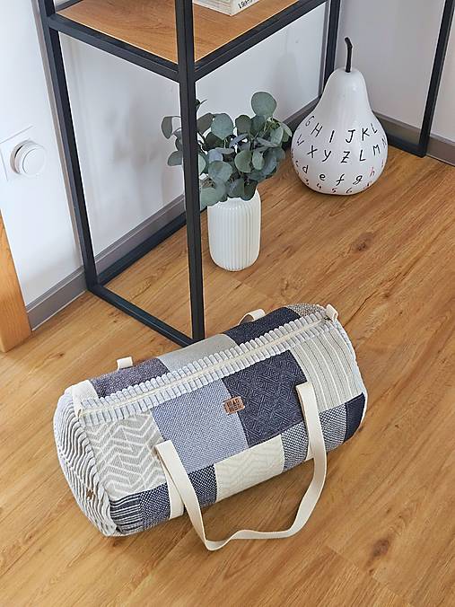 Patchwork cestovná taška - taška do gymu