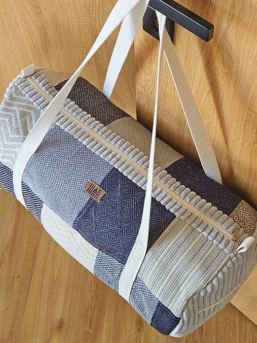 Patchwork cestovná taška - taška do gymu