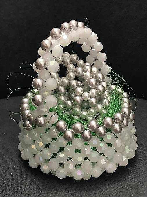 Dekorácie - Veľkonočná dekorácia Easter Silver Basket - 18257754_