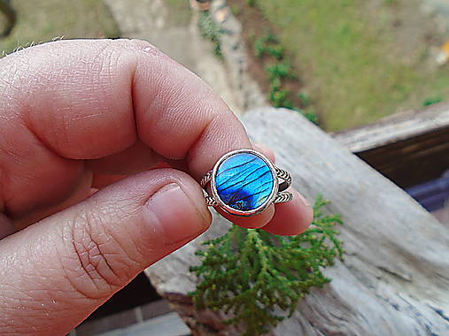 Strieborny prsteň Ag 925 Labradorit