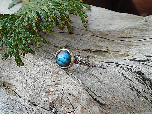 Strieborny prsteň Ag 925 Labradorit