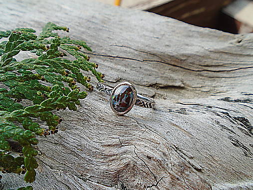 Strieborny prsteň Ag 925 Boulder opál