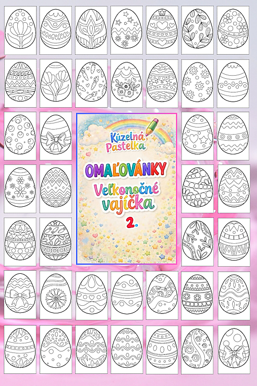 Grafika - OMAĽOVÁNKY Veľkonočné vajíčka 2. - 18259254_