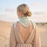 Šatky - Šatka alpaka hodváb | Zamrznuté brehy - 18262335_