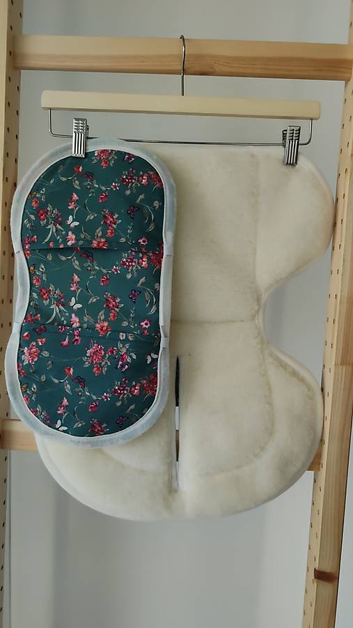 Detský textil - VLNIENKA vložka do autosedačky Cybex Cloud T proti poteniu a Prechladnutiu  Kvietky petrol - 18261917_